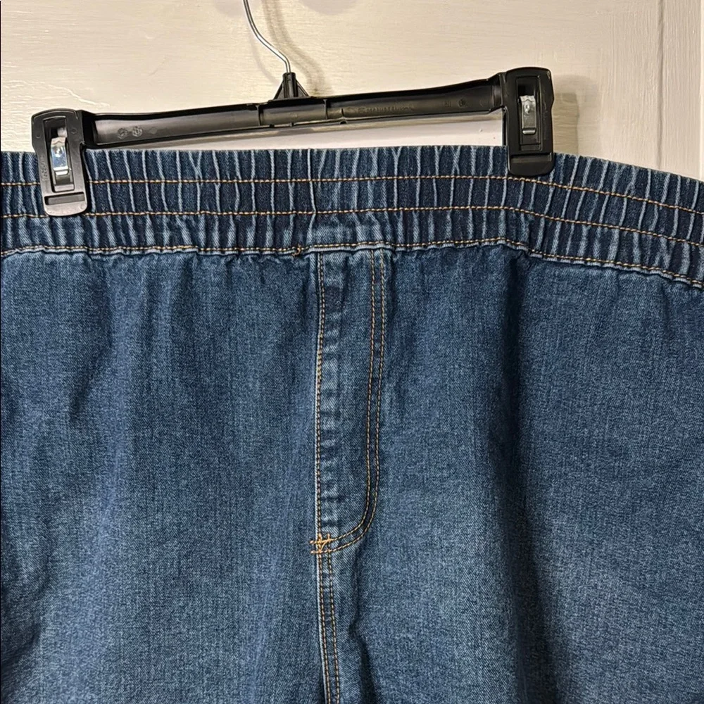 Plus Size Blue Denim Shorts